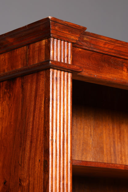 Traumhaftes massiv Sheesham Holz Regal Indisch Kolonial Antik Stil Bücherregal Buchablage Bibliothek