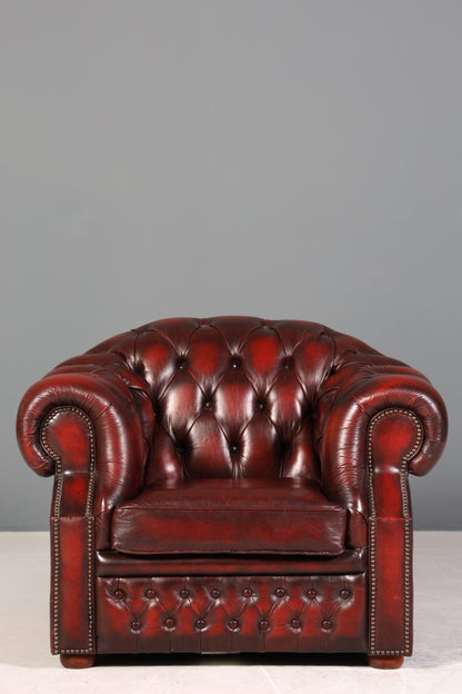Wunderschöner Original Chesterfield Centurion Sessel Englischer Armlehnsessel Englisch Herrensessel