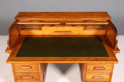 Wunderschöner Sekretär im Bauhaus Stil Rollladen Sekretär Art Deco Schreibtisch Office Table Vintage