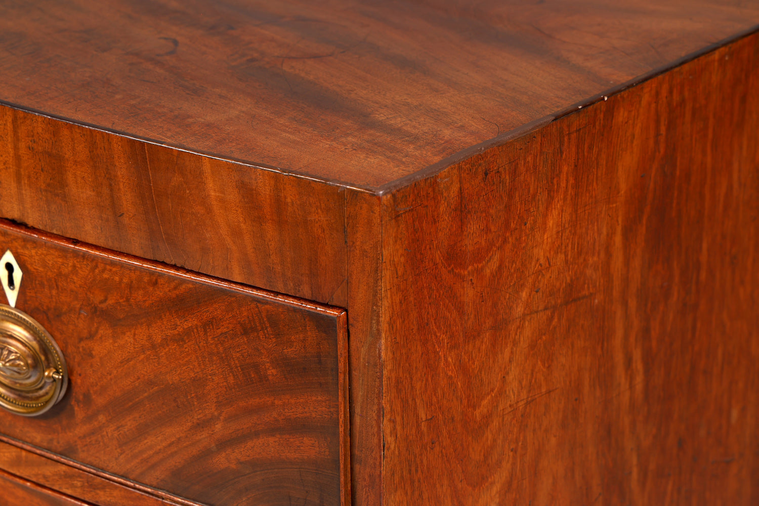 Wunderschöne Englische Kommode Mahagoni Antik Schubladenkommode Bow Front Schrank Sideboard Vintage