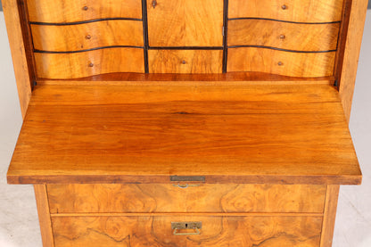 Stilvoller Gründerzeit Sekretär Vertiko Highboard Louis Philippe Vertiko Kommode um 1880