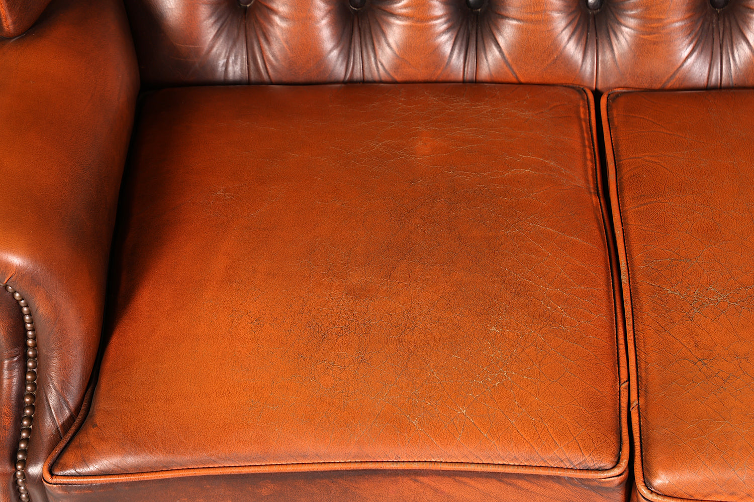 Wunderschönes Original Centurion Queen Anne Sofa 3-Sitzer Couch Chesterfield England Polstersofa