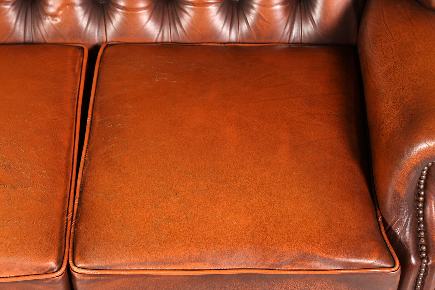 Wunderschönes Original Centurion Queen Anne Sofa 3-Sitzer Couch Chesterfield England Polstersofa