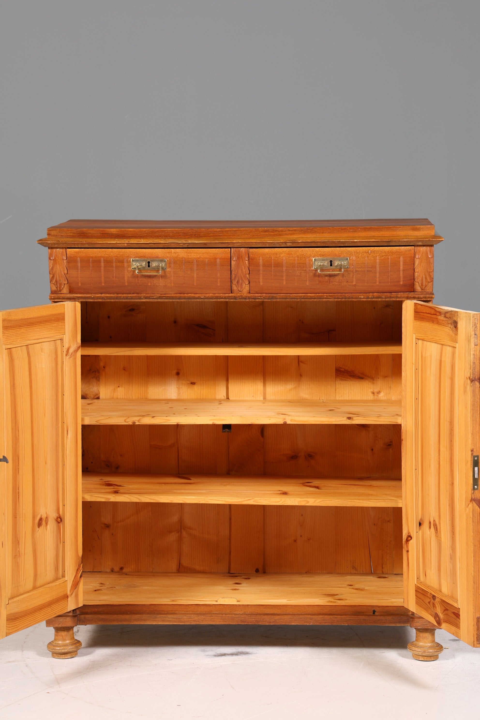 Wunderschöner Gründerzeit Vertiko echt Holz Antik Jugendstil Schrank Kommode