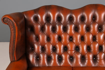 Wunderschönes Original Centurion Queen Anne Sofa 3-Sitzer Couch Chesterfield England Polstersofa