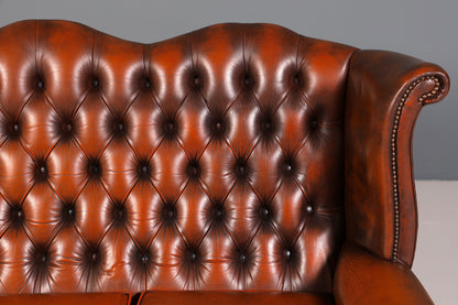 Wunderschönes Original Centurion Queen Anne Sofa 3-Sitzer Couch Chesterfield England Polstersofa
