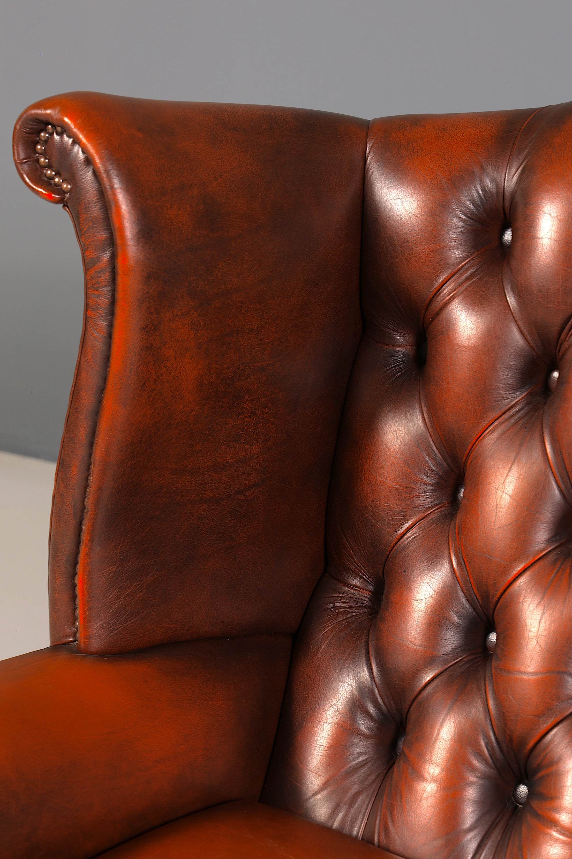 Wunderschönes Original Centurion Queen Anne Sofa 3-Sitzer Couch Chesterfield England Polstersofa
