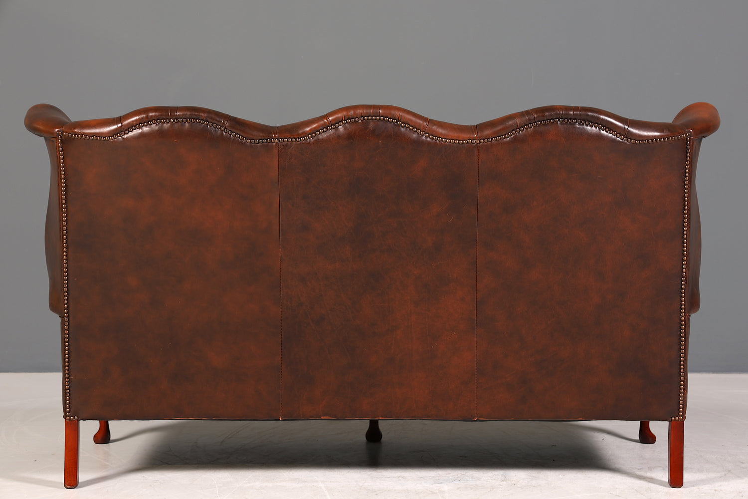 Wunderschönes Original Centurion Queen Anne Sofa 3-Sitzer Couch Chesterfield England Polstersofa