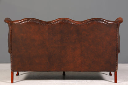 Wunderschönes Original Centurion Queen Anne Sofa 3-Sitzer Couch Chesterfield England Polstersofa