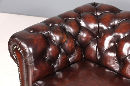 Wunderschönes Original Chesterfield Sofa 2-Sitzer Couch England Polstersofa