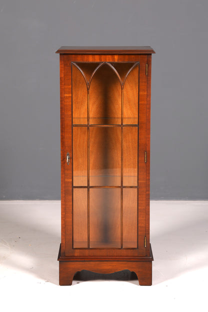 Wunderschöne Englische Vitrine Mahagoni Antik Glasvitrine Schrank Sammlervitrine Echt Holz Vintage