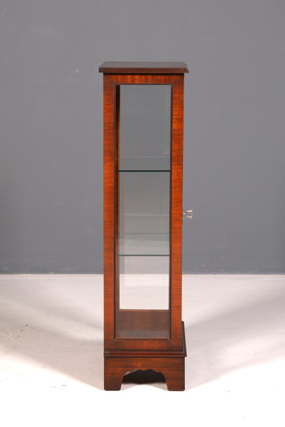 Wunderschöne Englische Vitrine Mahagoni Antik Glasvitrine Schrank Sammlervitrine Echt Holz Vintage