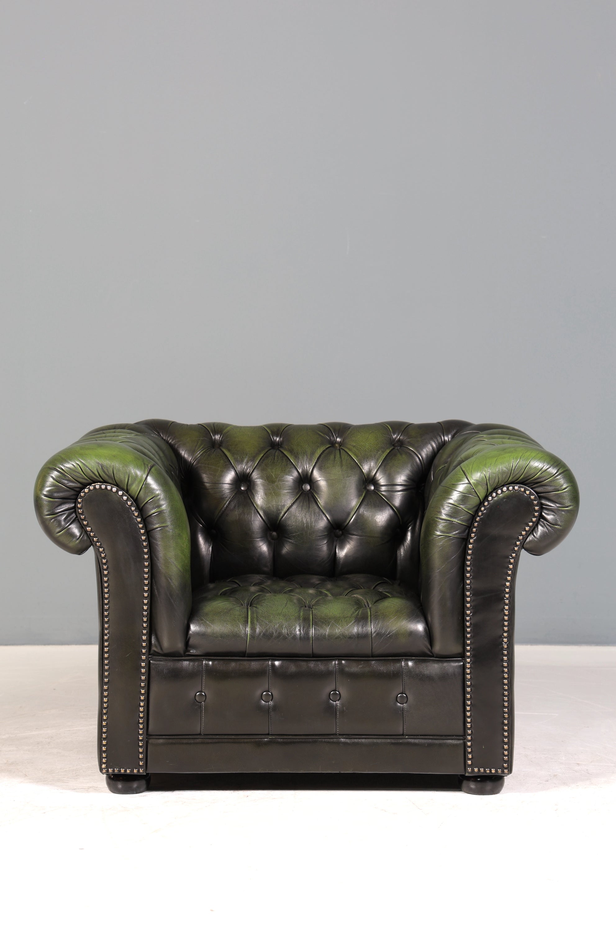 Stilvoller Original Chesterfield Sessel Englischer Armlehnsessel Englisch Herrensessel