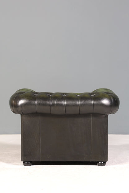 Stilvoller Original Chesterfield Sessel Englischer Armlehnsessel Englisch Herrensessel