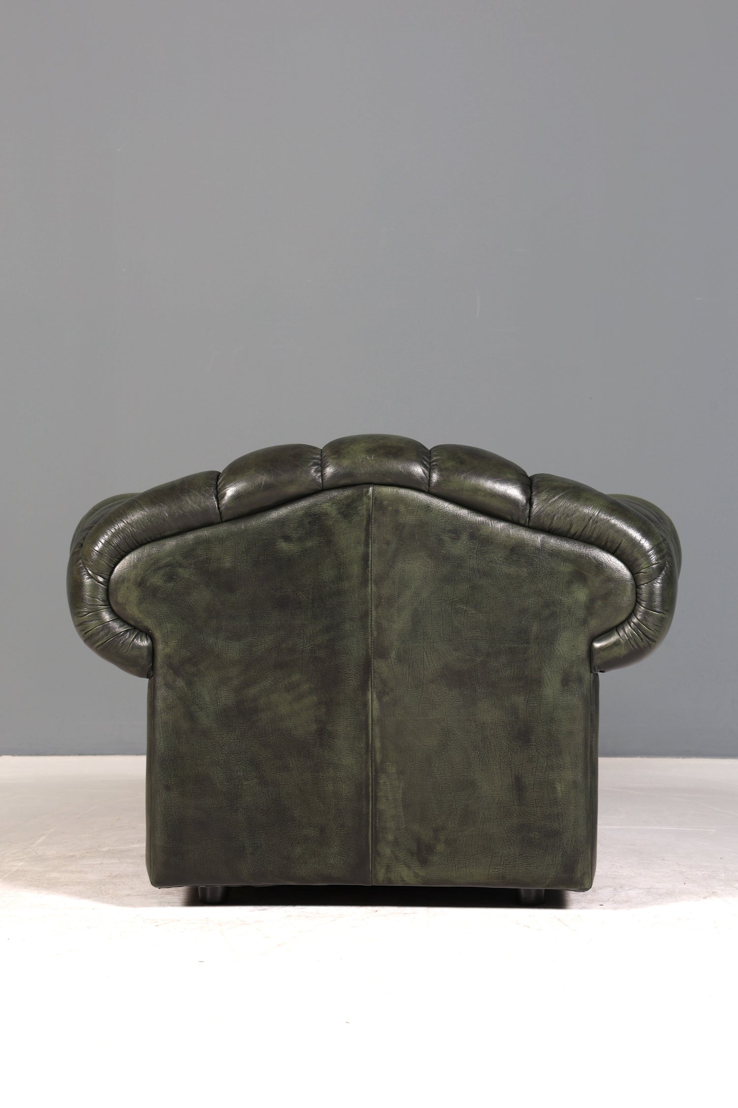 Wunderschöner Original Chesterfield Centurion Sessel grün Englischer Armlehnsessel Englisch Herrensessel
