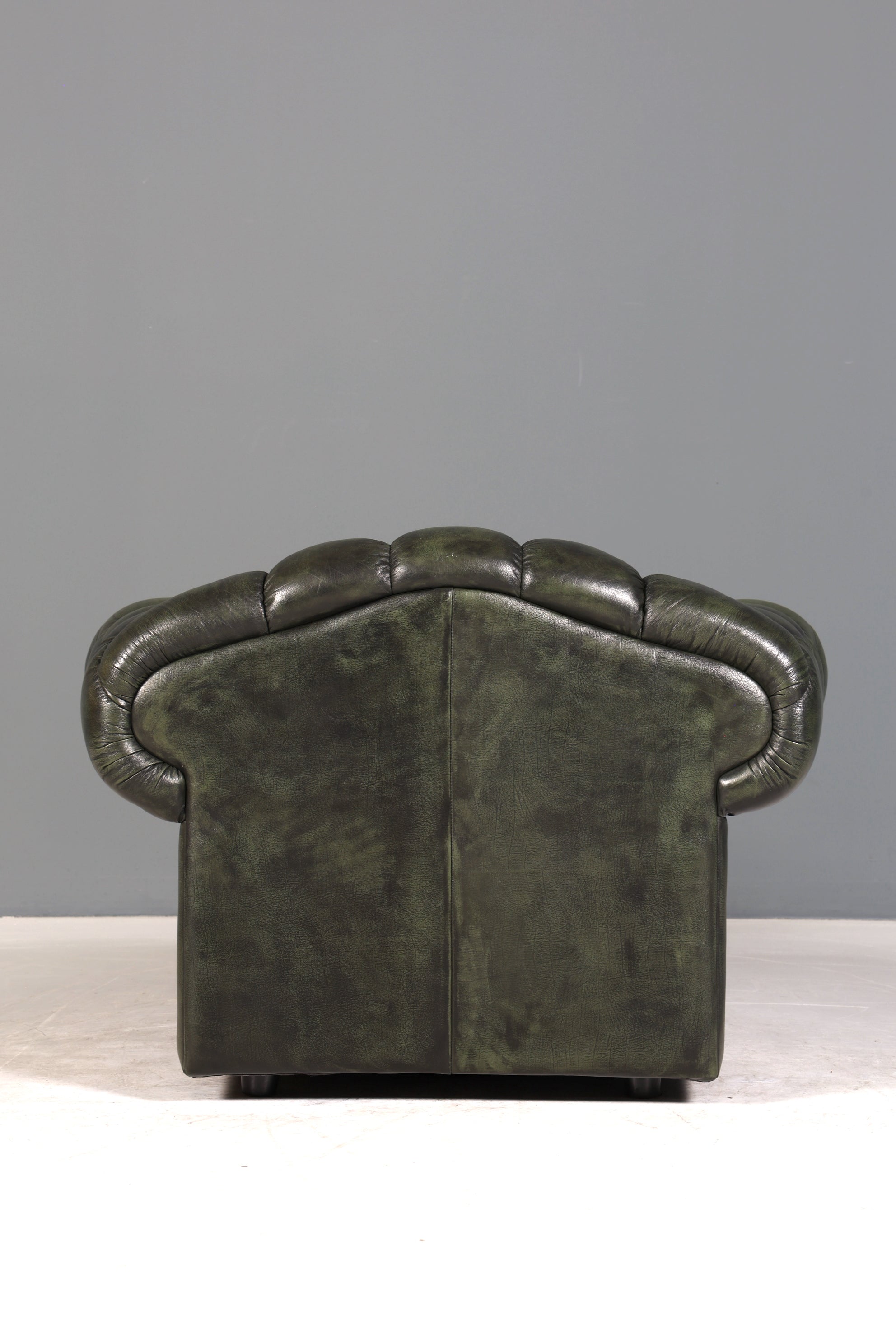 Wunderschöner Original Chesterfield Centurion Sessel grün Englischer Armlehnsessel Englisch Herrensessel