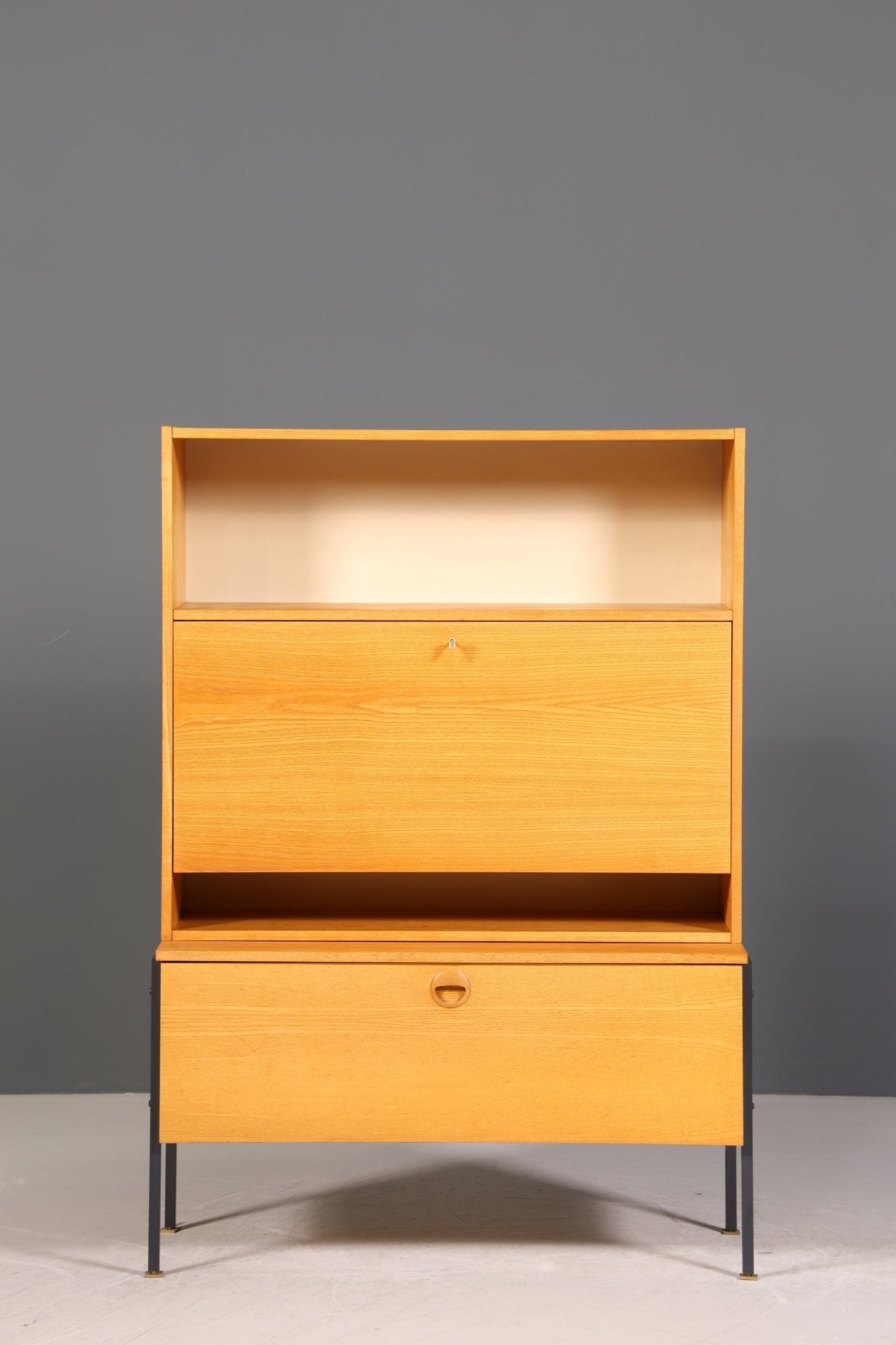 Original Hellerau Highboard Mid Century Sekretär Joachim Nebelung 430 Bauhaus Vintage Schrank