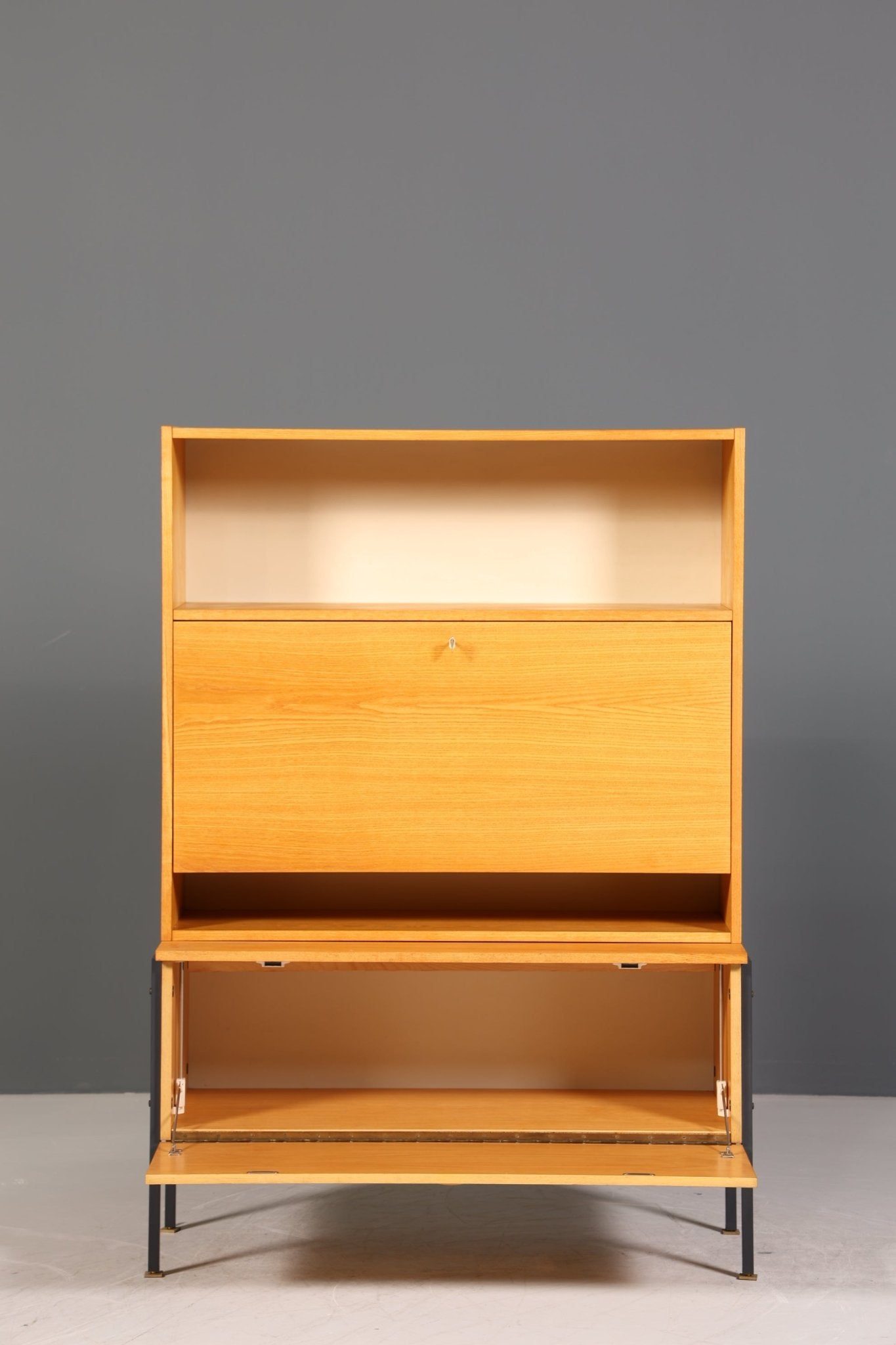 Original Hellerau Highboard Mid Century Sekretär Joachim Nebelung 430 Bauhaus Vintage Schrank