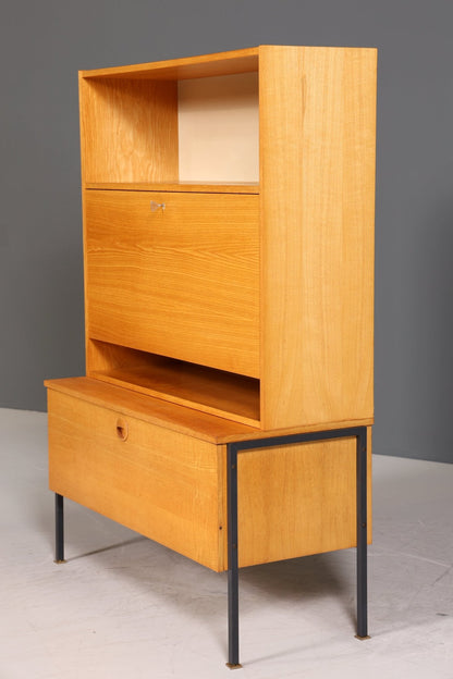 Original Hellerau Highboard Mid Century Sekretär Joachim Nebelung 430 Bauhaus Vintage Schrank
