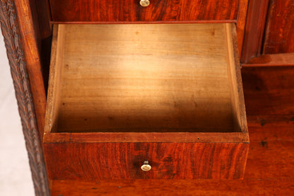 Stilvoller Louis Philippe Sekretär Vertiko Gründerzeit Kommode Schubladenkommode Antik um 1880 Chiffoniere