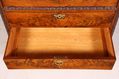 Stilvoller Louis Philippe Sekretär Vertiko Gründerzeit Kommode Schubladenkommode Antik um 1880 Chiffoniere