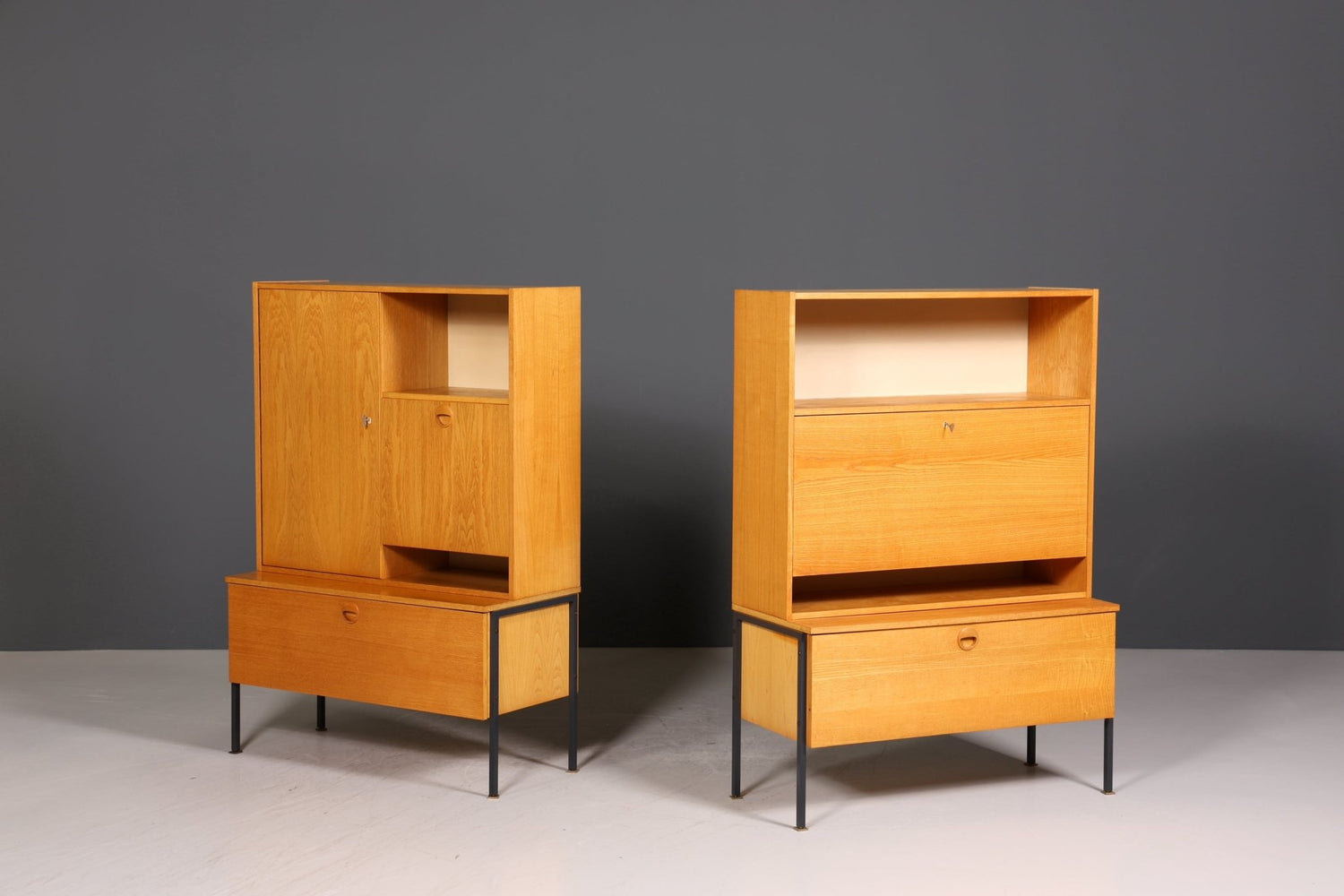 Original Hellerau Highboard Mid Century Sekretär Joachim Nebelung 430 Bauhaus Vintage Schrank