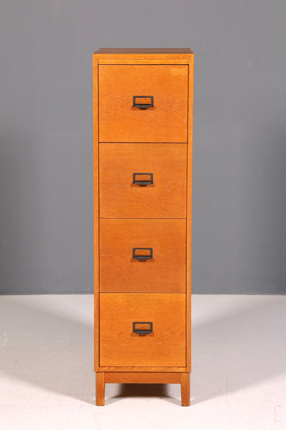 Wunderschöner Mid Century Aktenschrank Kommode Vintage Bauhaus Apothekerschrank Retro Schubladenkommode