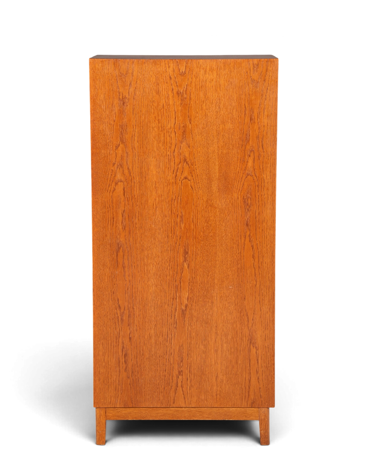Hauptstadt Möblerei Mid Century Vertiko Aktenschrank aus massivem Holz mit schöner Maserung im Bauhaus Stil