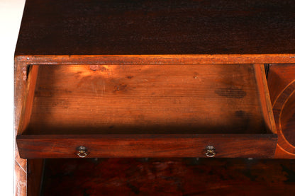 Wunderschöner Englischer Sekretär Schreibkommode Echt Holz echt Lederauflage Schreibtisch Kommode Antik Vintage