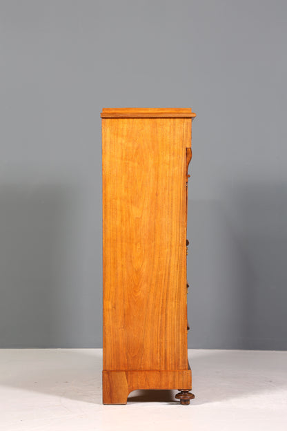 Edler Gründerzeit Sekretär Vertiko Highboard Louis Philippe Kommode Sekretär Schrank um 1880