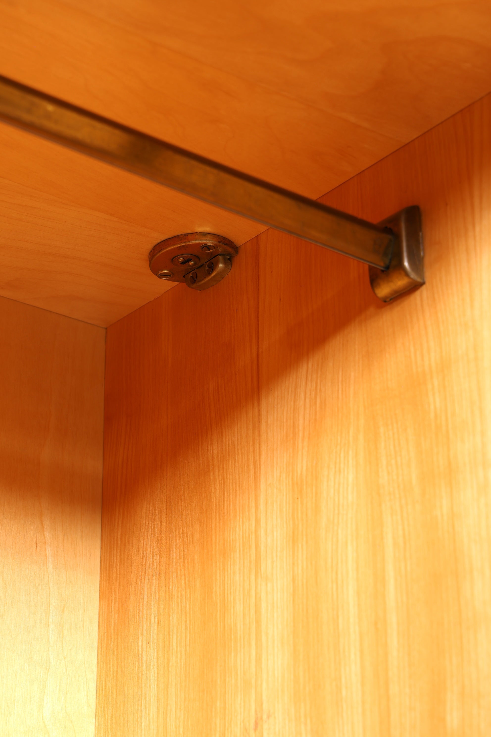 Dreamlike mid-century wardrobe, vintage cabinet, retro Danish design, teak linen cupboard, hallway cupboard