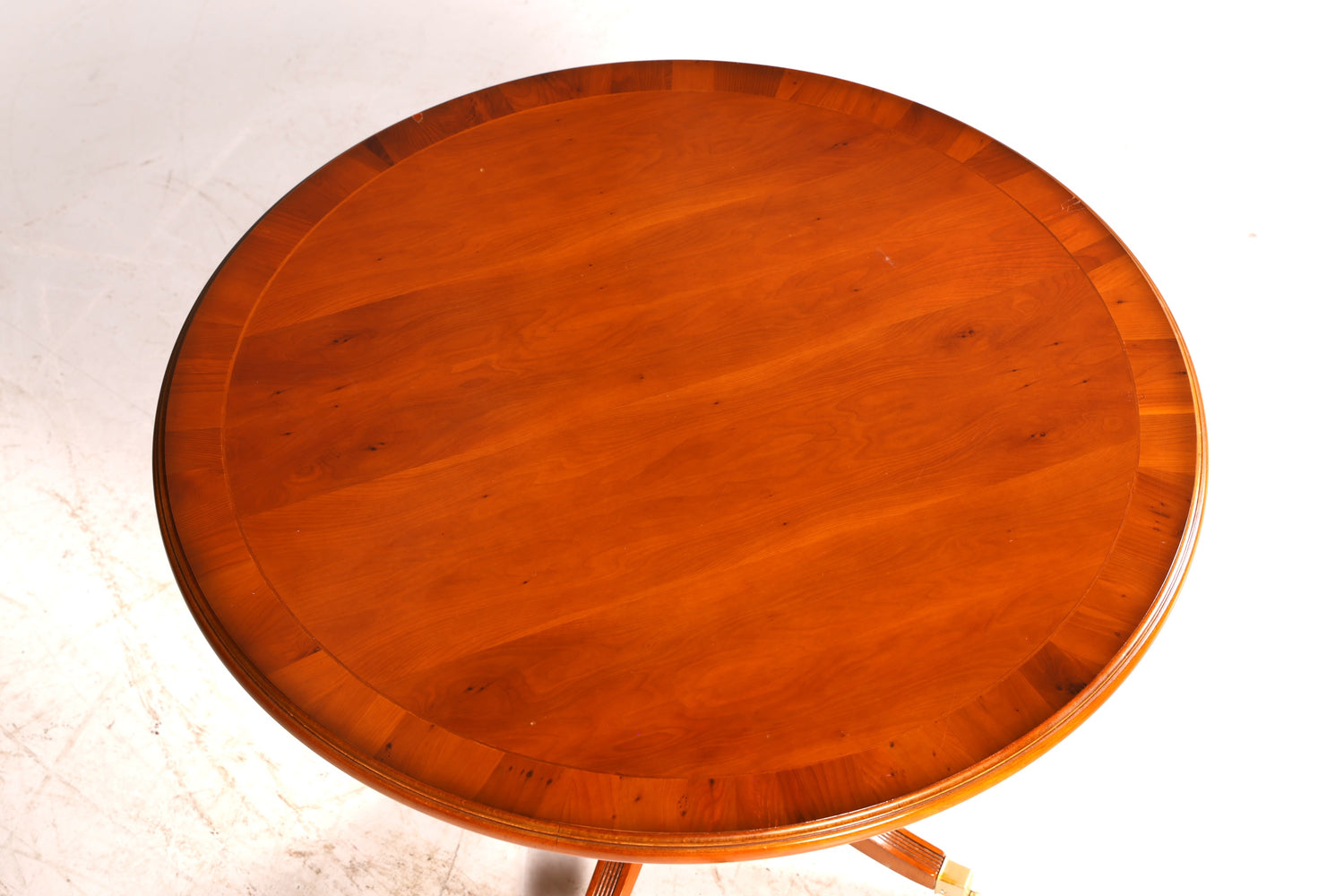 Traumhafter Original Heldense Couchtisch Eibe Englisch Antik Ablagetisch Regency Beistelltisch Rund Vintage