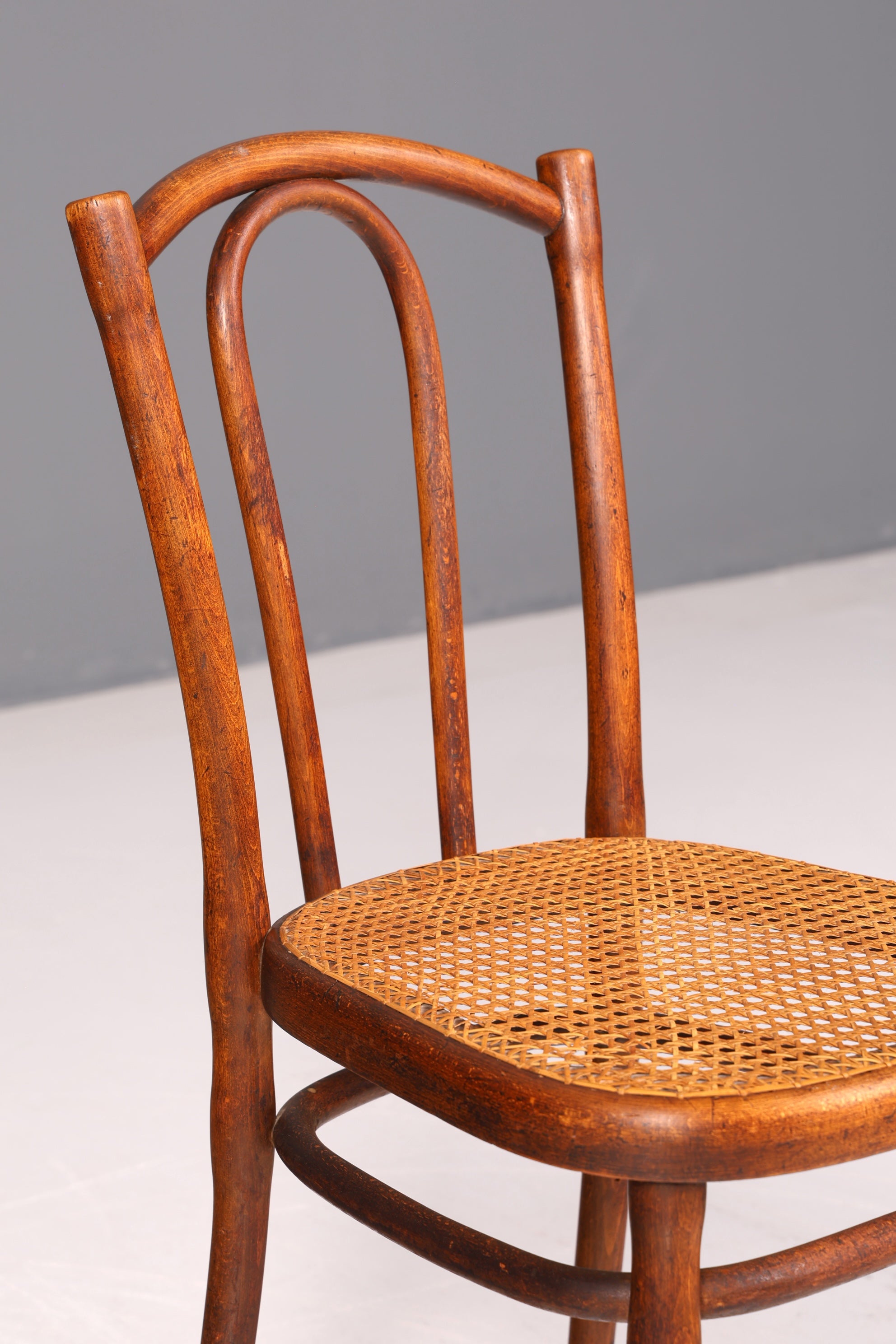 Traumhafter Original Thonet Stuhl Korbgeflecht Bugholz Antik Wiener Geflecht Sekretär Stuhl Vintage Esszimmer