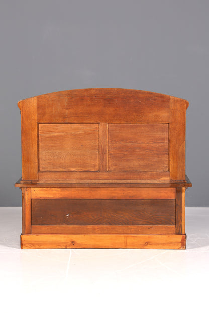 Wunderschöne Jugendstil Sitzbank Antik Bank Truhe Eiche Sofa Holzbank Holztruhe