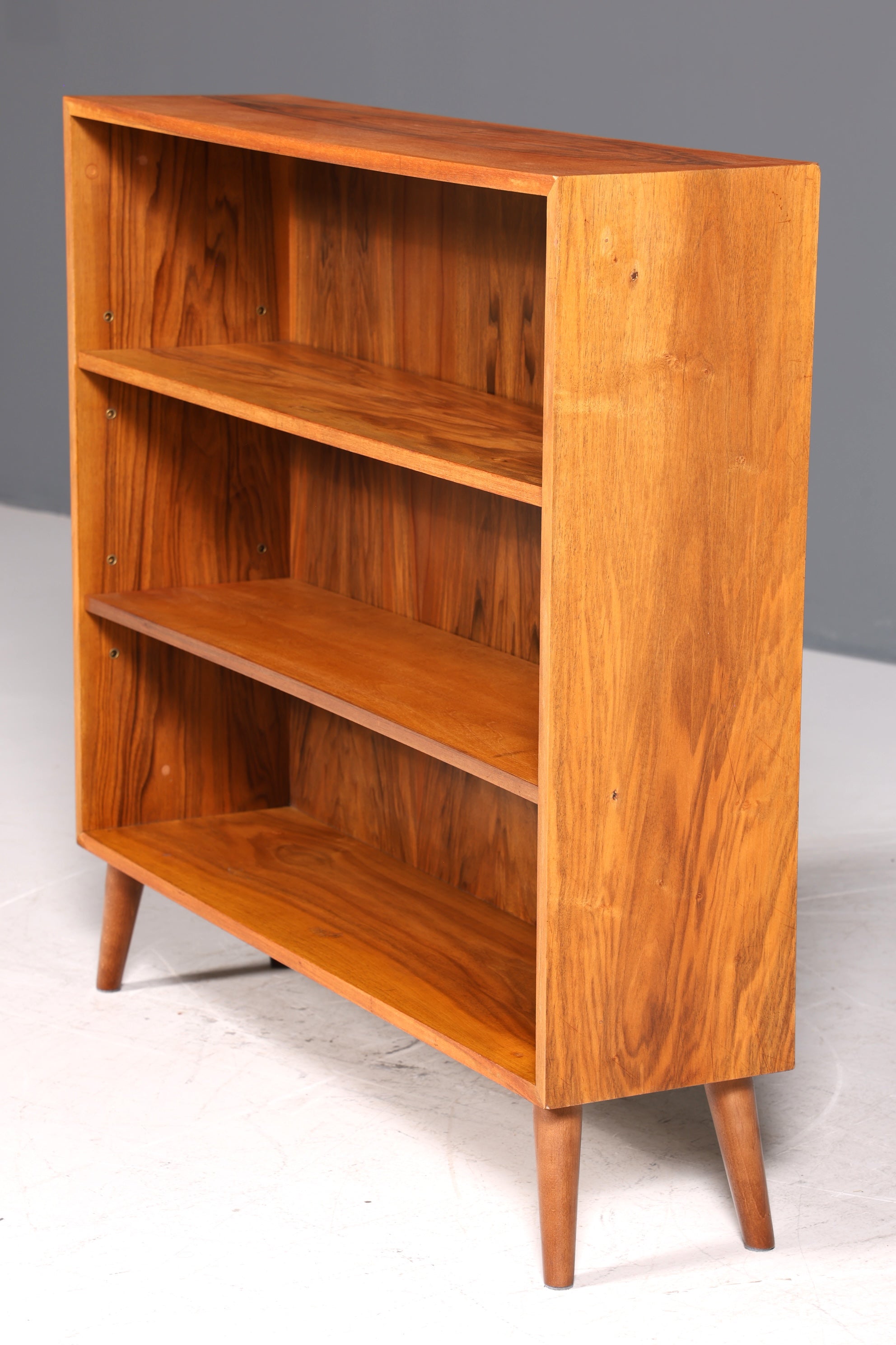 Original Musterring shelf, Mid-Century bookcase, Retro real wood book storage