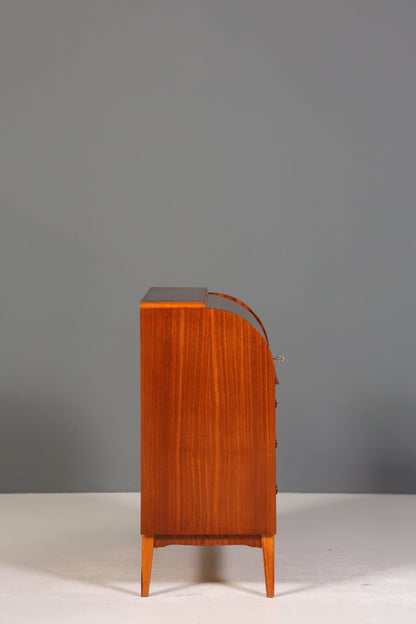 Traumhafter Mid Century Rollladen Sekretär Danish Design echt Holz Rollladen Kommode Schreibkommode