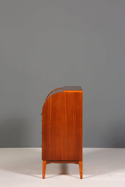 Traumhafter Mid Century Rollladen Sekretär Danish Design echt Holz Rollladen Kommode Schreibkommode