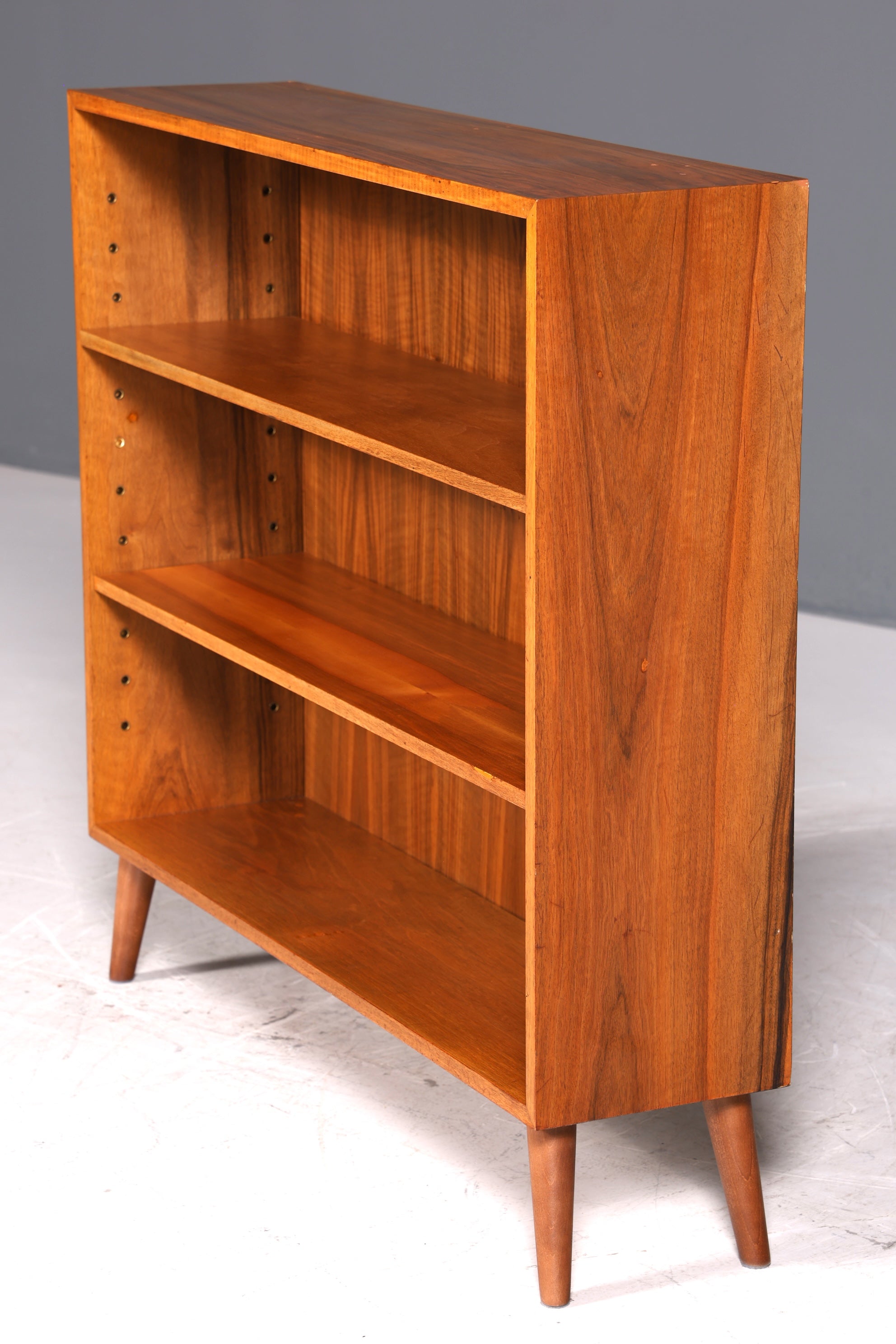 Wunderschönes Original Musterring Regal Vintage Bücherregal Mid Century 60er Jahre Holz Regal 1 von 2