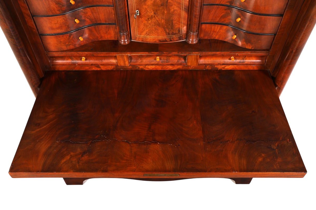 Wunderschöner Biedermeier Sekretär Gründerzeit Vertiko Antik Kommode Schreibkommode