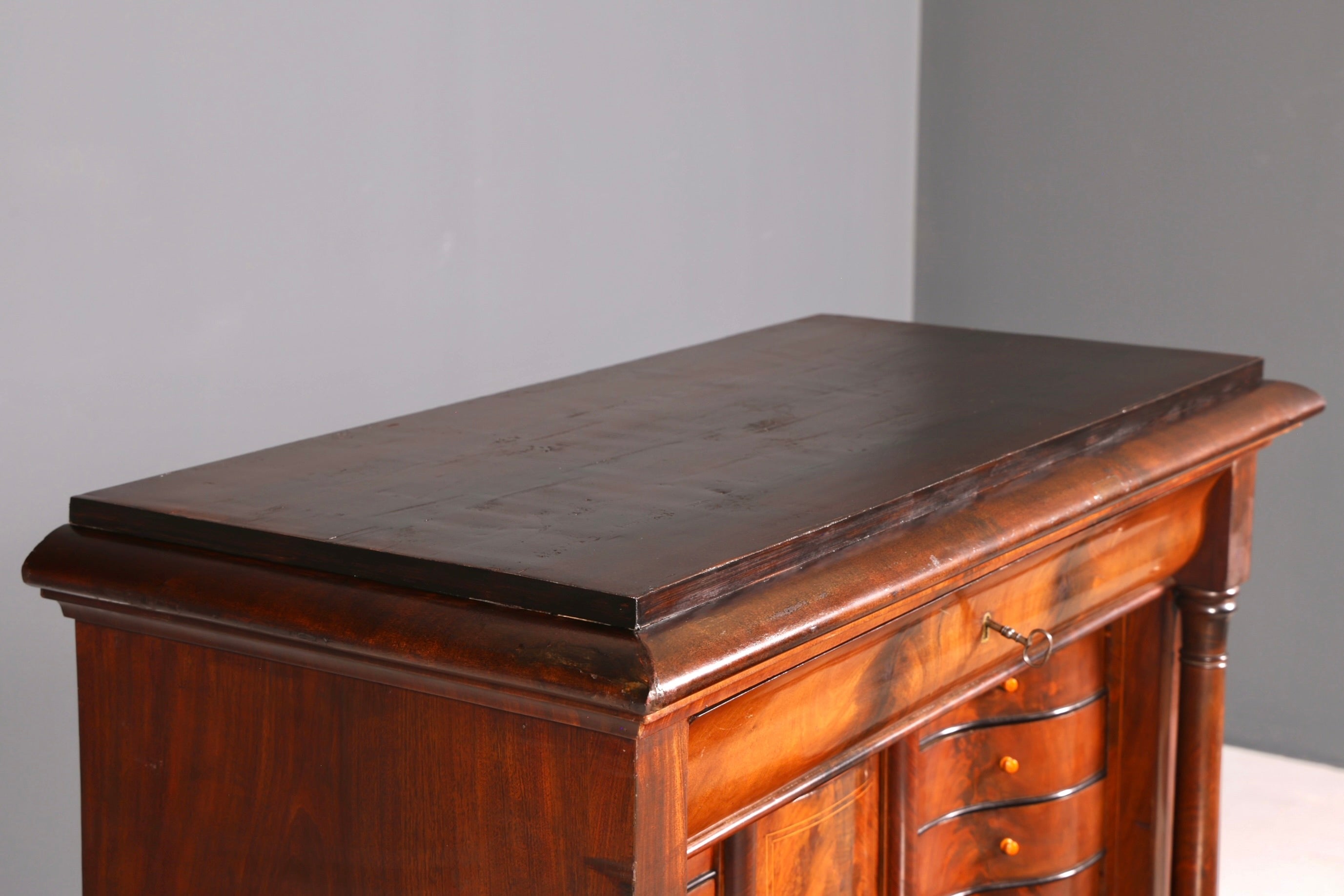 Wunderschöner Biedermeier Sekretär Gründerzeit Vertiko Antik Kommode Schreibkommode