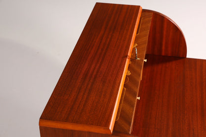 Traumhafter Mid Century Rollladen Sekretär Danish Design echt Holz Rollladen Kommode Schreibkommode