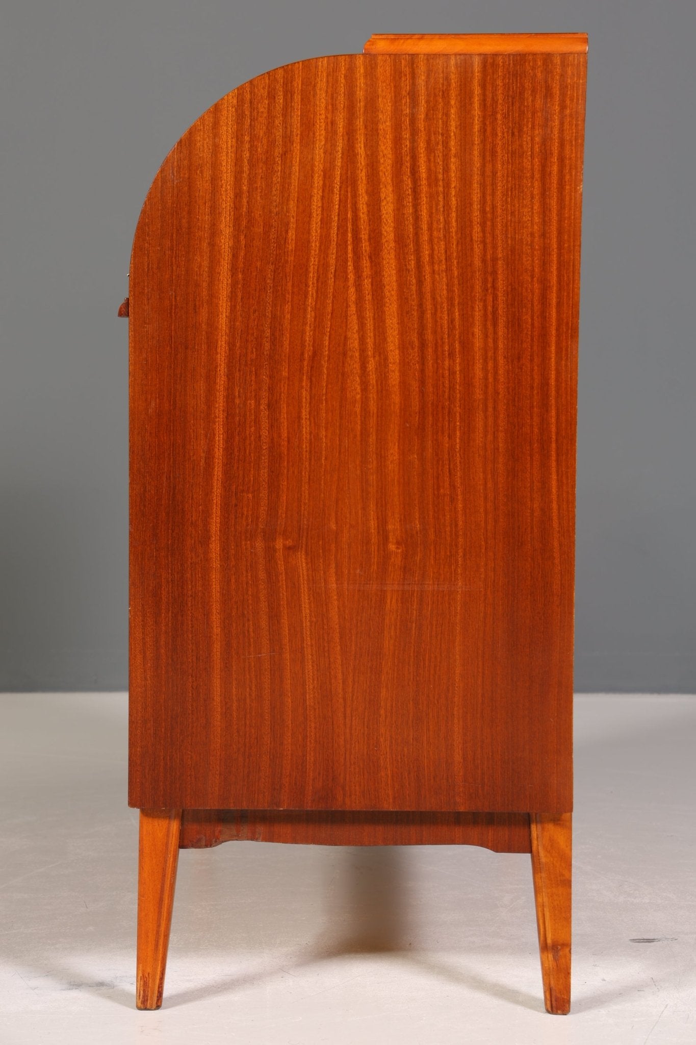 Traumhafter Mid Century Rollladen Sekretär Danish Design echt Holz Rollladen Kommode Schreibkommode