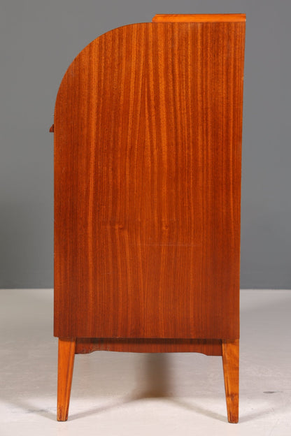 Traumhafter Mid Century Rollladen Sekretär Danish Design echt Holz Rollladen Kommode Schreibkommode