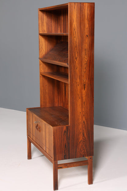 Stilvolles Mid Century Palisander Regal Vintage Bücherregal 60s Schrank Kommode Buchablage