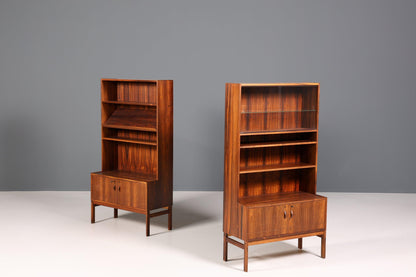 Stilvolles Mid Century Palisander Regal Vintage Bücherregal 60s Schrank Kommode Buchablage