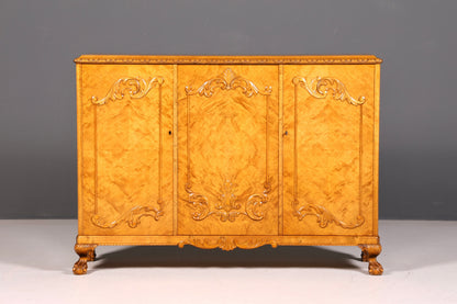 Traumhafter Chippendale Schrank Highboard Barock Stil Antik Sideboard 50s Kommode TV-Schrank 60s Massiv
