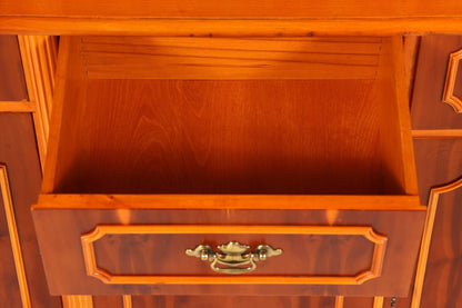 Wunderschöne Englische Vitrine Bücherschrank Buffet Antik Stil Englisch Eibe Glasvitrine Bibliothek