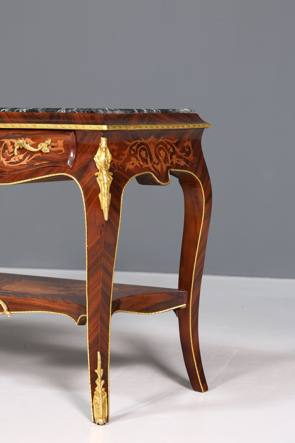 Wunderschöner Barock Stil Konsolen Tisch Marmor Antik Stil Intarsien Konsole
