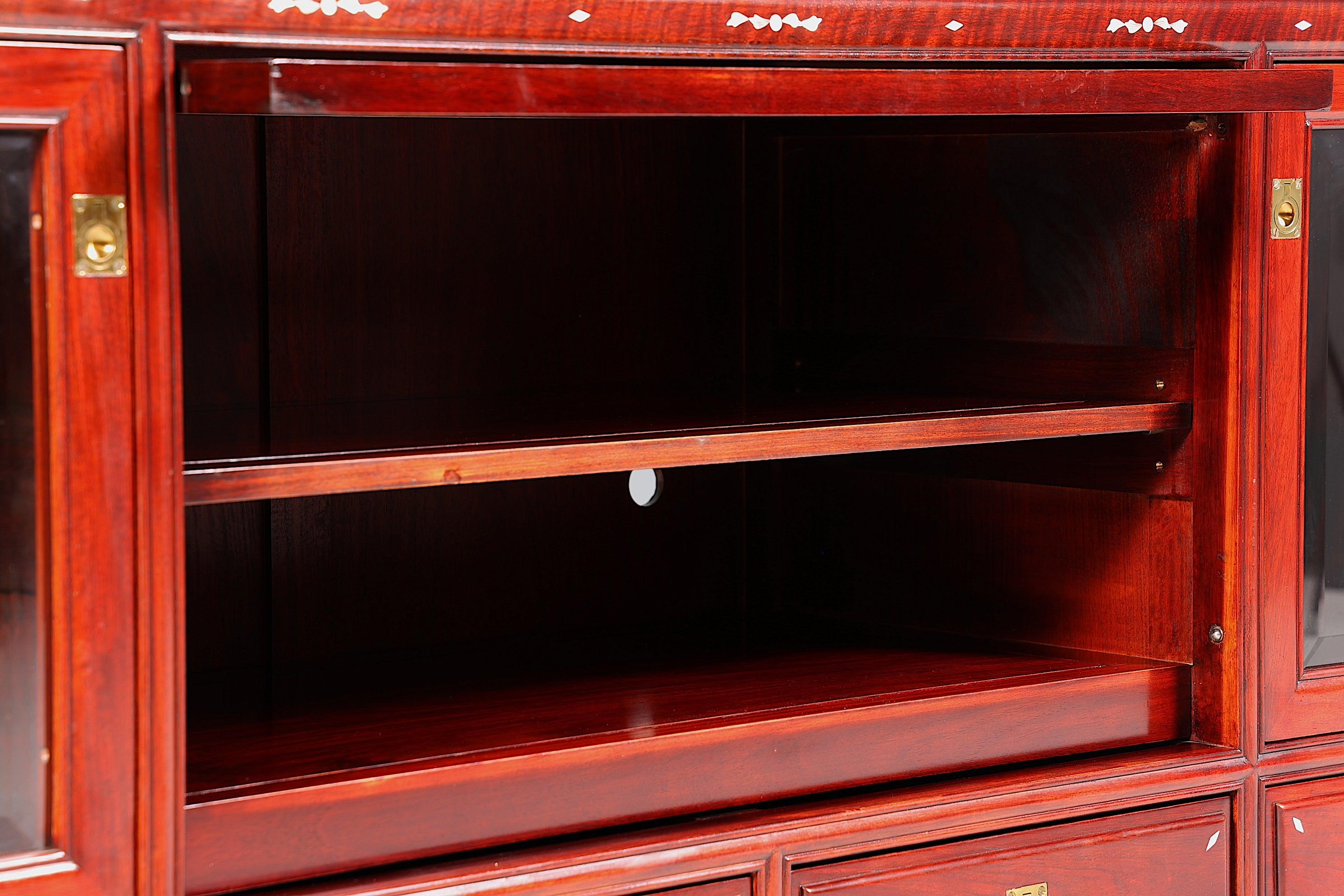 Seltenes Chinesisches Sideboard Vitrine Kommode China Asia Tv Hifi Schrank Buffet Anrichte - Sideboard