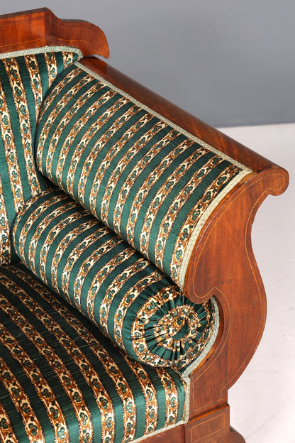 Beeindruckender Original Biedermeier Sofa Antik Couch um 1860 Canapé 2- Sitzer Sofa